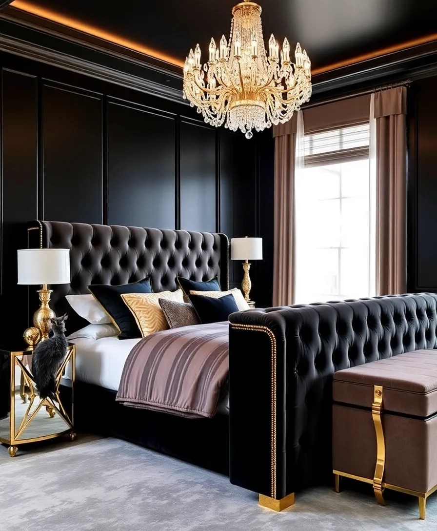25 Stunning Bedroom Ideas That Will Transform Your Space Overnight! - 7. Modern Glamour