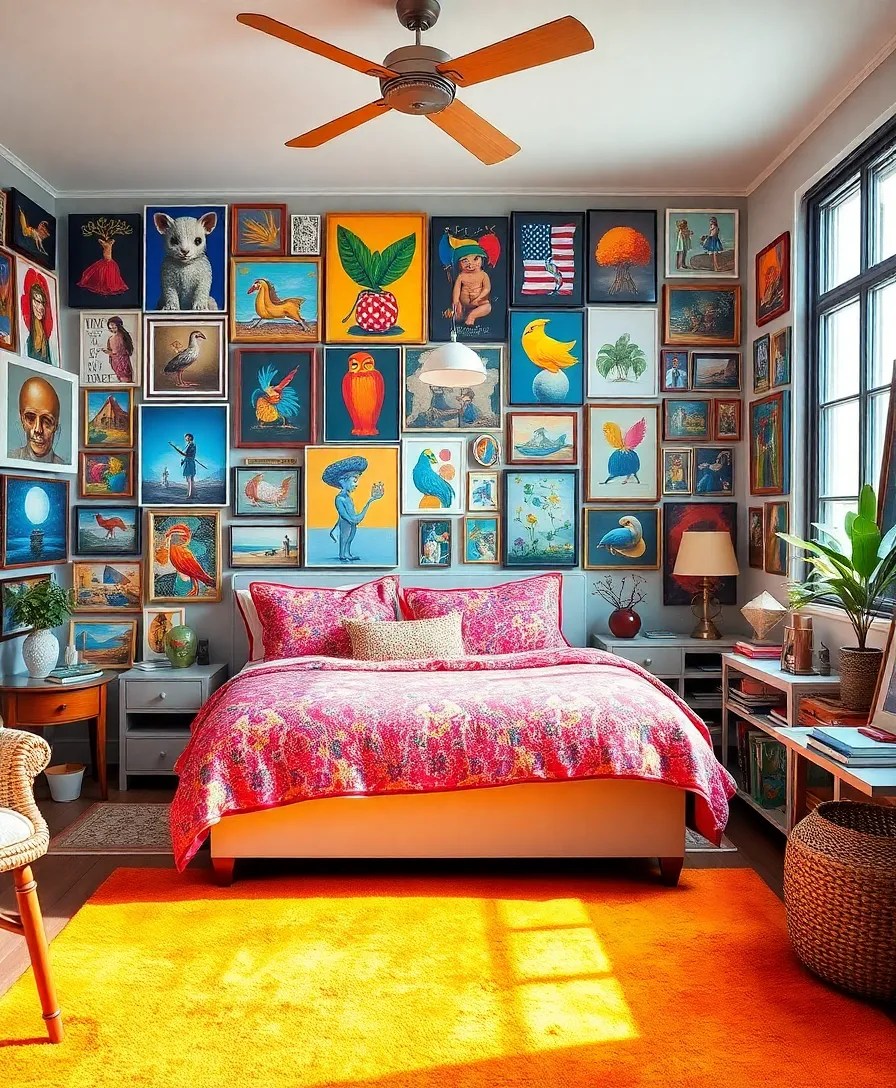 25 Stunning Bedroom Ideas That Will Transform Your Space Overnight! - 9. Artistic Expression